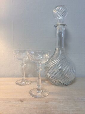 Set of 2 Rock Sharpe liquor cocktail glass